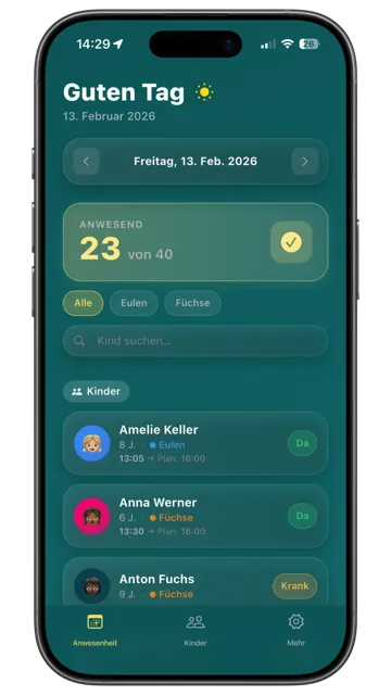 OGS Verwaltung App Screenshot